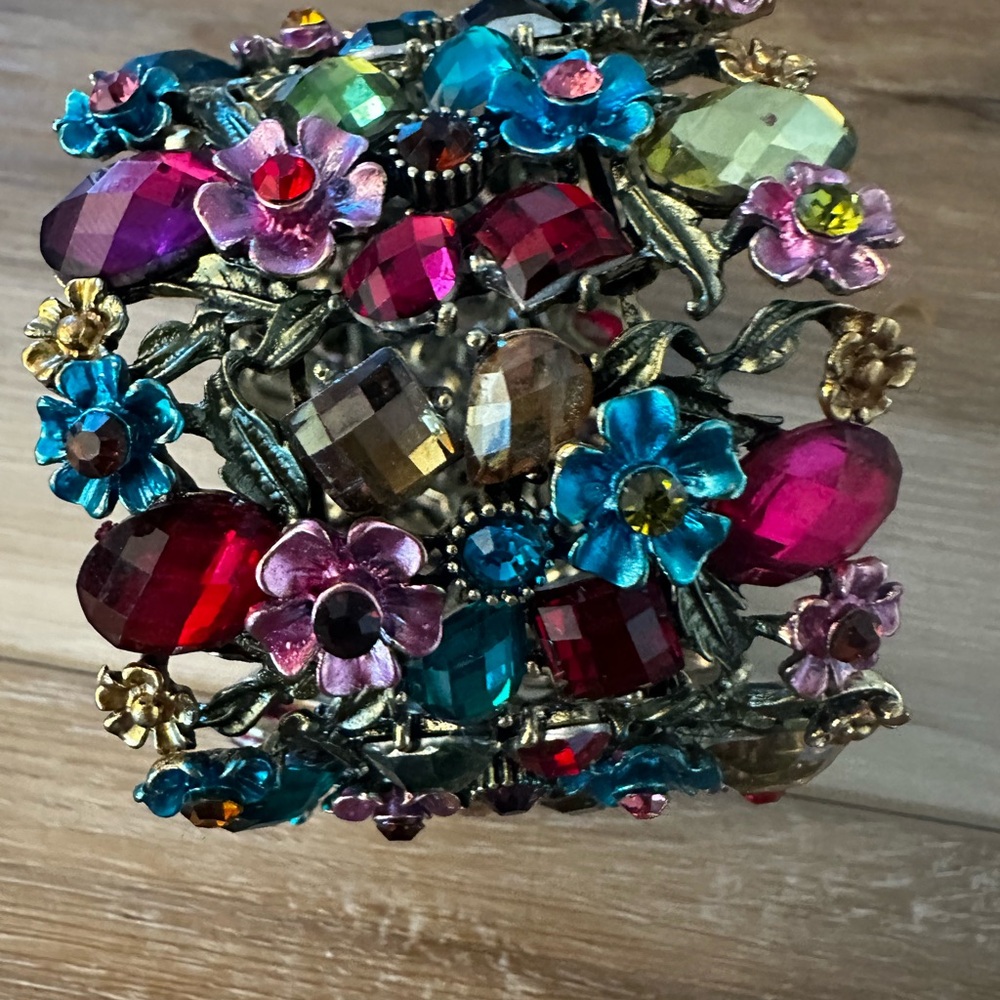 Modern Colorful Rhinestone Bracelets (2) - Picture 2 of 6
